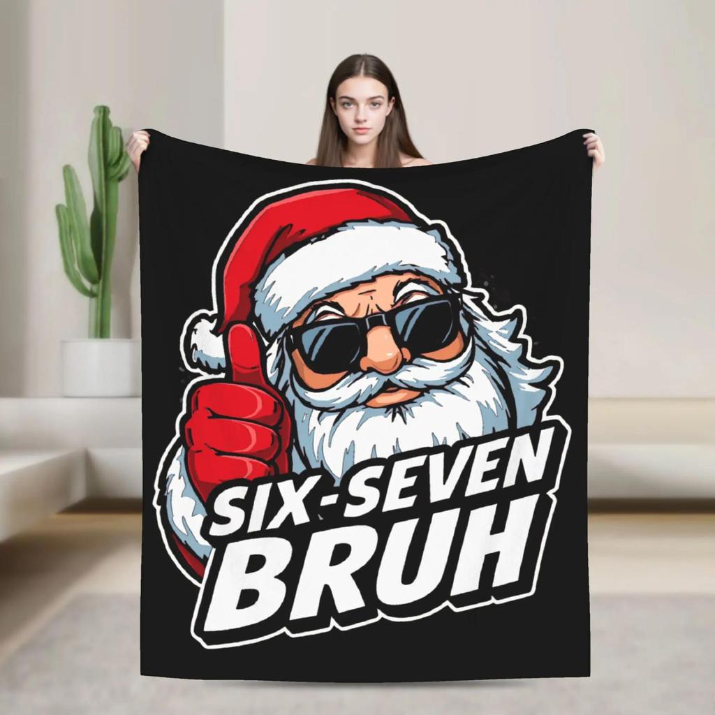 Sick Seven Funny Meme Blanket Super Warm Throw Blanket for Couch Chair Sofa Bed Autumn Winter Trendy Bedspread for Boys Girls