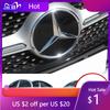 2025 Hot For Mercedes Benz 3D ABS Logo The Front Grille Star Logo Badge Mirror Bottom for W204 GLK200 GLK260 GLK30
