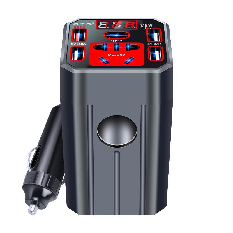 Multifunctional 12V/24V To 220V Car Power Inverter & Charger