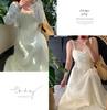 Ai Yuan 2026 Spring Plus-Size Women's Casual Bow Waist-Cinching Camisole Dress