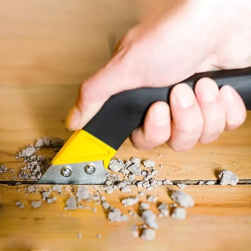 Professional Tile Gap Cleaning Tool Wall Floor Tiles Joint Cleaner Scraper Cement Dust Cleaning Removal Scraper with Knife Blade