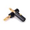 10pcs/lot Audio Speaker Screw Banana Gold Plate Plugs Connectors 4mm