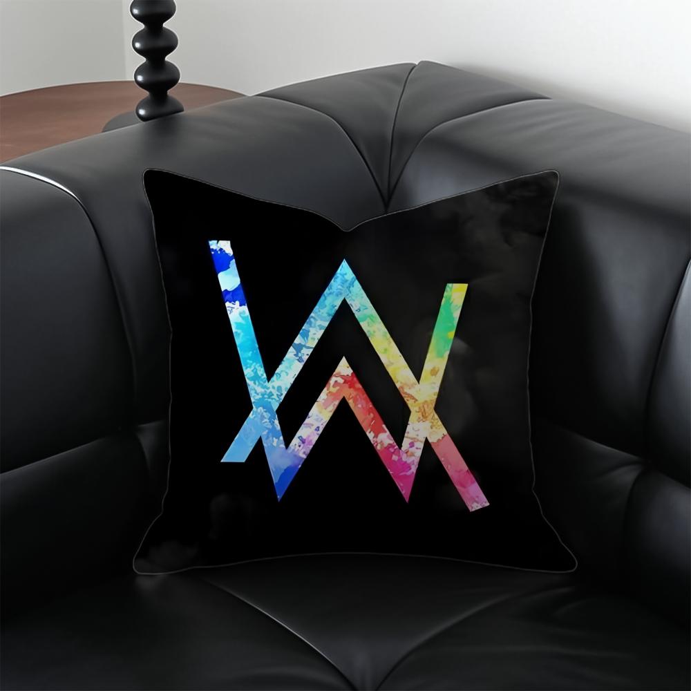 Popular Singer AAlan Walker Cushion Cover Pillow Case Antidustmite Invisible zipper silky plush cushion 30X30cm