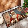Christmas Decorations Santa Claus Carpet for Living Room Decor Sofa Table Large Area Rugs Bedroom Bedside Foot Pad Entrance Mat