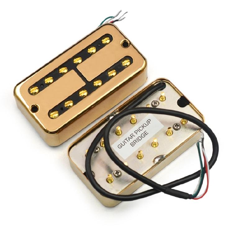 Micro de guitare électrique professionnel pour manche Humbucker Texture métallique Accessoires pour instruments