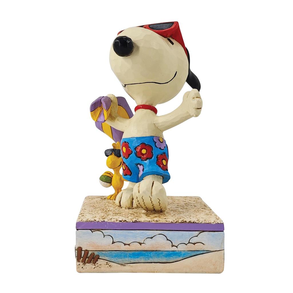 JIM SHORE Snoopy Woodstock at the Beach 6014338 &