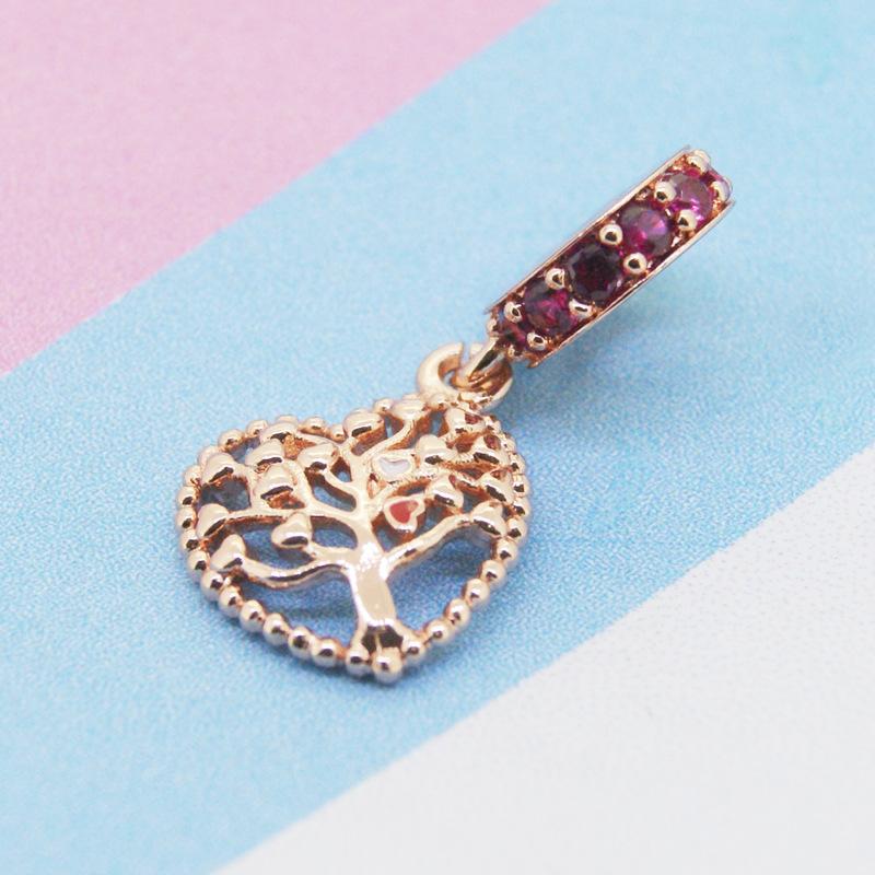 Plataoriginales Family Tree Love House Charms Pendant Fit Bracelet Trinket For Women Jewelry Making Party Luxury Gift