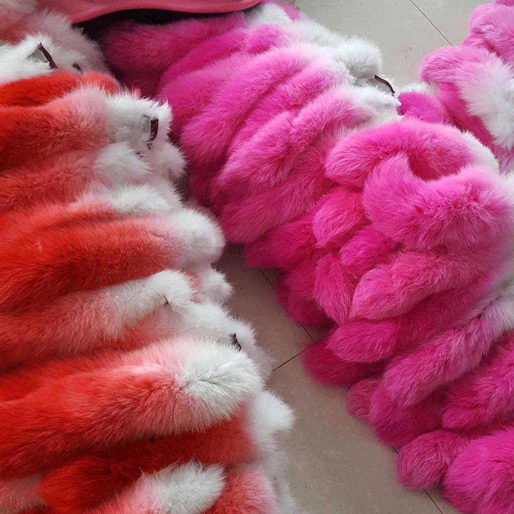 Fashionable Foxes Tail Keychain Charm Stylish Keyring Multipurpose Colorful Bag Pendant Accessory for Women Ladies