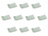 Set of 10 Hakuun Plates X X Pottery Plates Setomonohonpo 6.0 Four-legged [17.1 12.2 2.9 Cm]