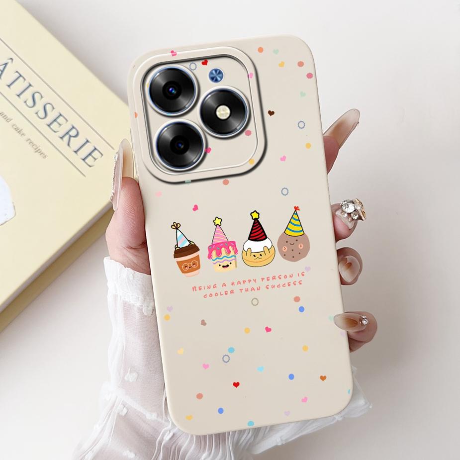 For Tecno Spark 20C Case Spark20 Pro KJ6 Cute Animals Carton Cover Soft TPU Phone Case For Tecno Spark 20 Pro Plus Spark20 Shell