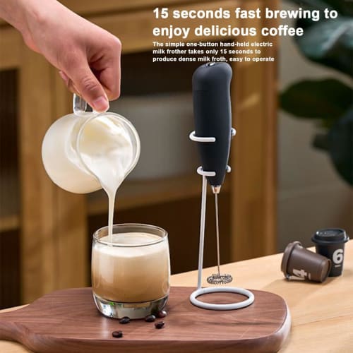 Ultra-Lightweight Handheld Milk Frother, Mini Electric Mixer for Coffee, Cappuccino, Latte, Matcha, and Hot Chocolate
