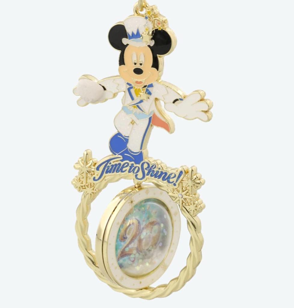 DisneySea 20th Anniversary Mickey Keychain Time to Shine Tokyo Disney Resort Mickey Mouse Special Goods Keychain