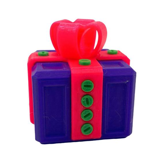 

Напечатанная на 3D раздражающая подарочная коробка с винтами Красочная квадратная головоломка Подарочная коробка Прикольный кейс Украшение для дома, офиса, книжной полки, рабочего стола 6 cm