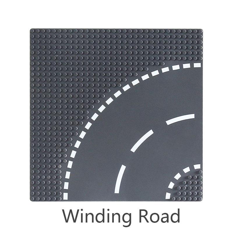 32 X 32 Traditional Road Construction Block Base Plate City View Traffic Road FiguresConstruction Playthings Blocks 32Dots Plastic Material Baseplates