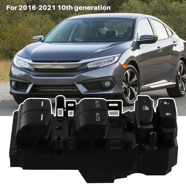 35750-TEA-H02: Kompatibel mit Honda Civic 2016-2021 (10. Generation) Elektrischer Fensterheber-Schalter.