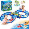 Children'S Outdoor Water Table Toys Water Park Toy Set Of 50 Diy Beach Toys Lawn Pool Waterway Toys Suitable For Boys And Gi