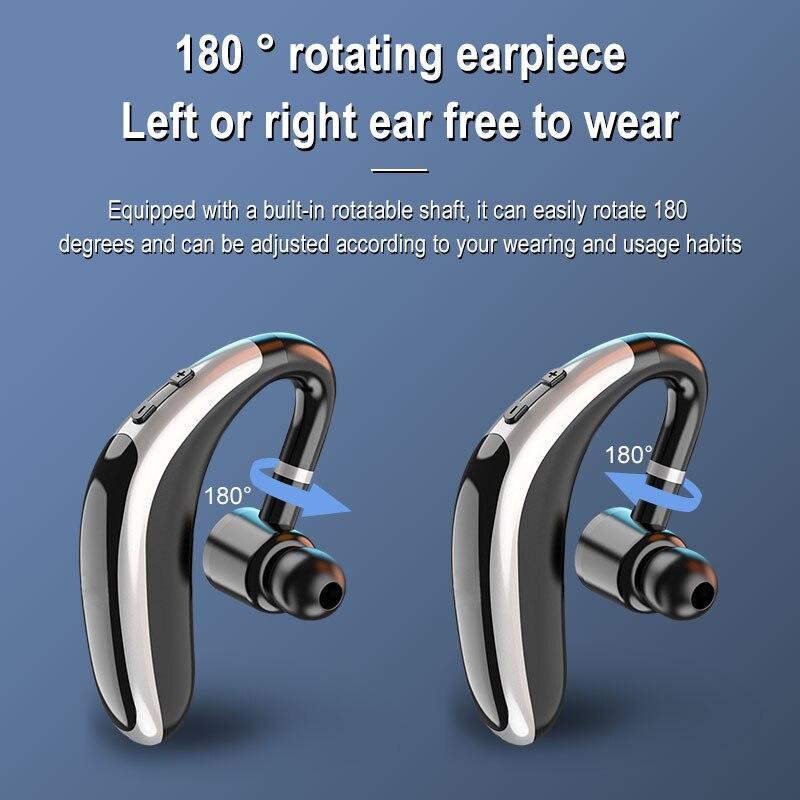 Business Earphone Bluetooth 5.1 Ear Hook Wireless Headphones Hands-free Car Calls In-Ear HiFI Music Headset With Mic For Samsung