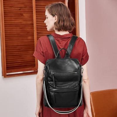 Umwandelbare Rucksack-Handtaschen aus Premium-Leder für Damen