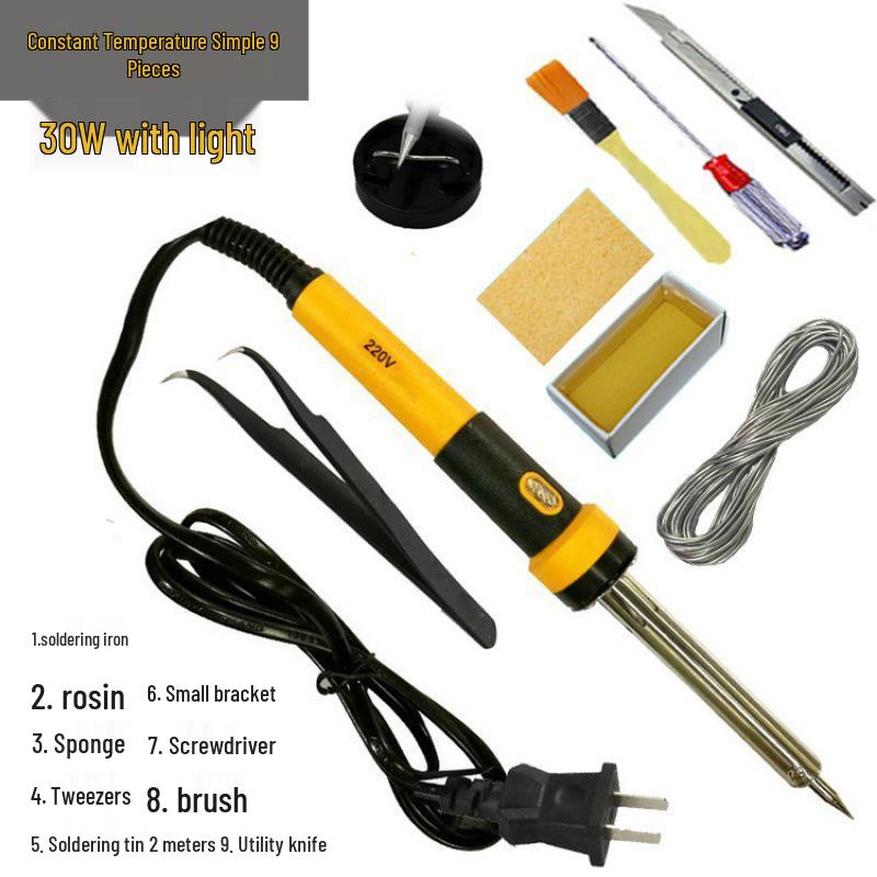 Electric Soldering Iron Kit: Household Student Solder Gun & Constant Temp Welding Pen