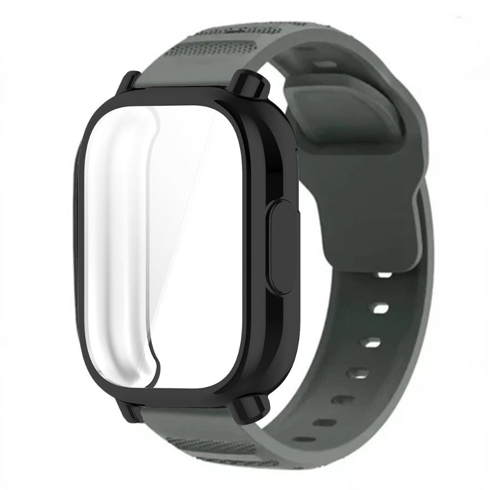 Breathable Silicone Strap+TPU Screen Protector For Redmi Watch 5 Active Band Soft Case For Redmi Watch 5 Lite Sports Band Correa