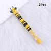 2Pcs Multifunctional Erasable Neutral Pens Animal Design Quick-Drying Gel Pen Double Ink Color Pens Writing Tool School Supplies