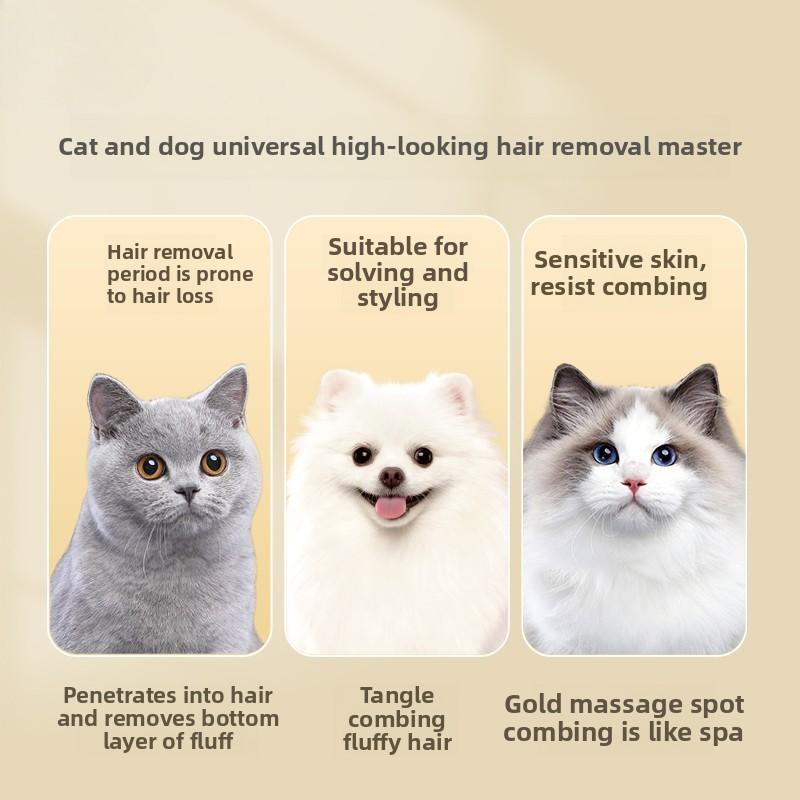 Small Flower Meow Cat Needle Comb Dog Hair Removal Massage Comb Pet Cleaning Beauty Bath Brush Supplies