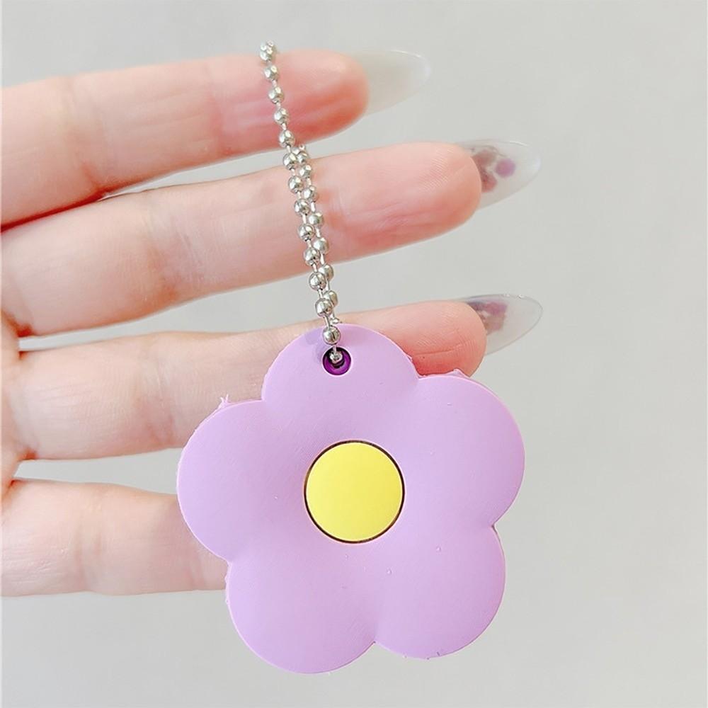 Creative Flower Keychain Soft Access Card Holder Mini Key Case  Car
