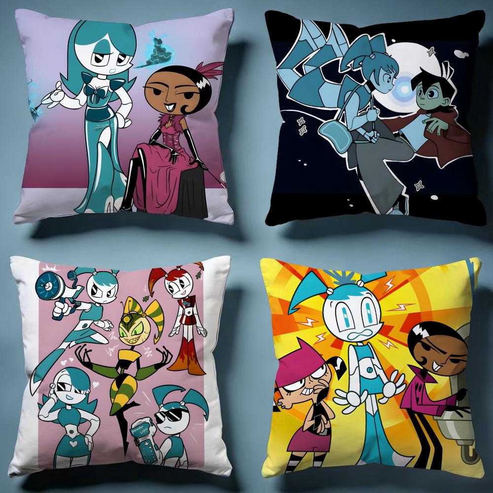 Stylish MMy Life as a Teenage Robotful Cushion Cover Soft Decorative Pillow Case Suitable for Bedroom Sofa Car Travel Use
