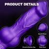 Small Fantasy Canine Silicone Dildo - Knotted Anal Plug for Men Women, Backdoor Massager Adult Sex Toy