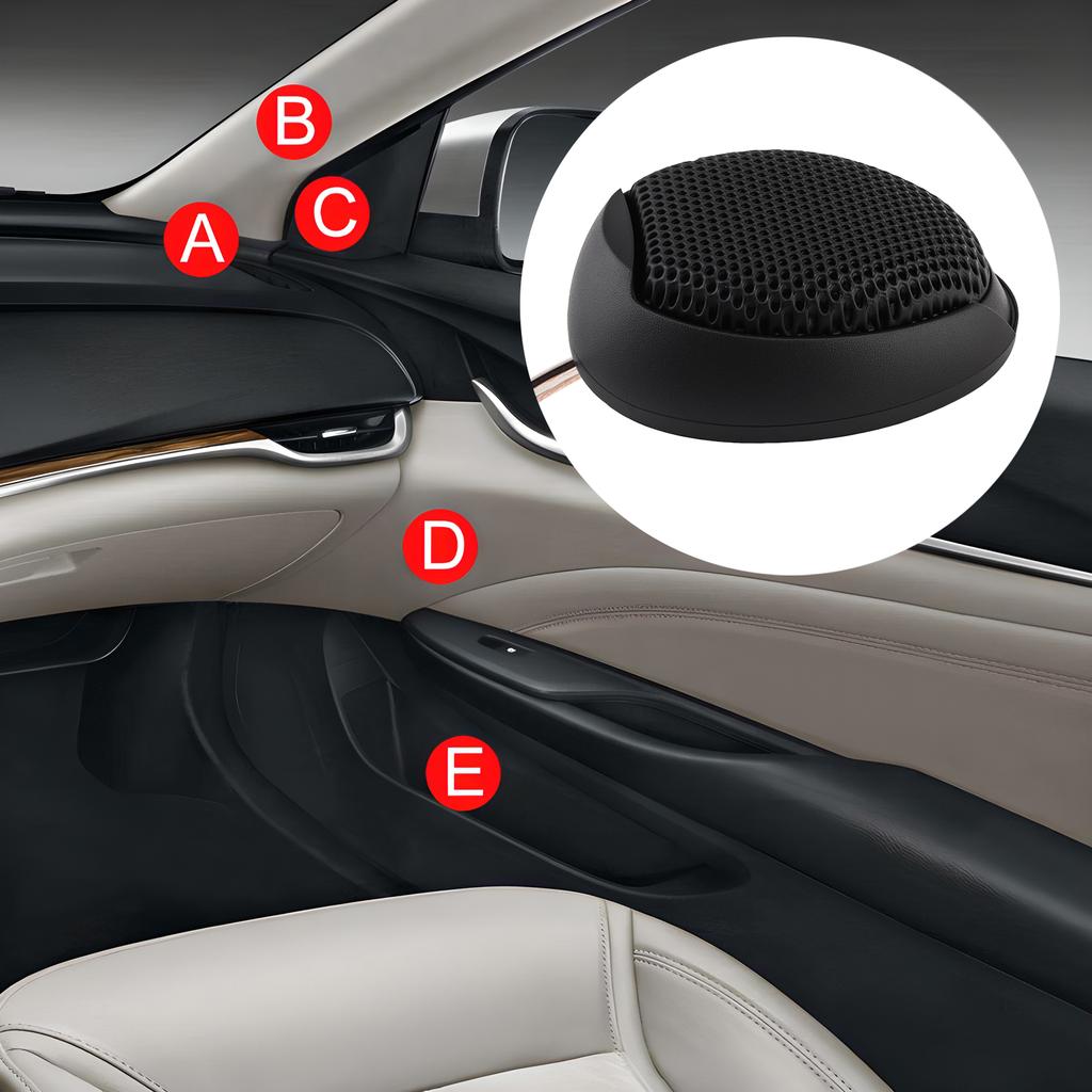 4pcs 1000W High Efficiency Mini Dome Tweeter Speakers Professional Grade for Car Audio System Black High Frequency