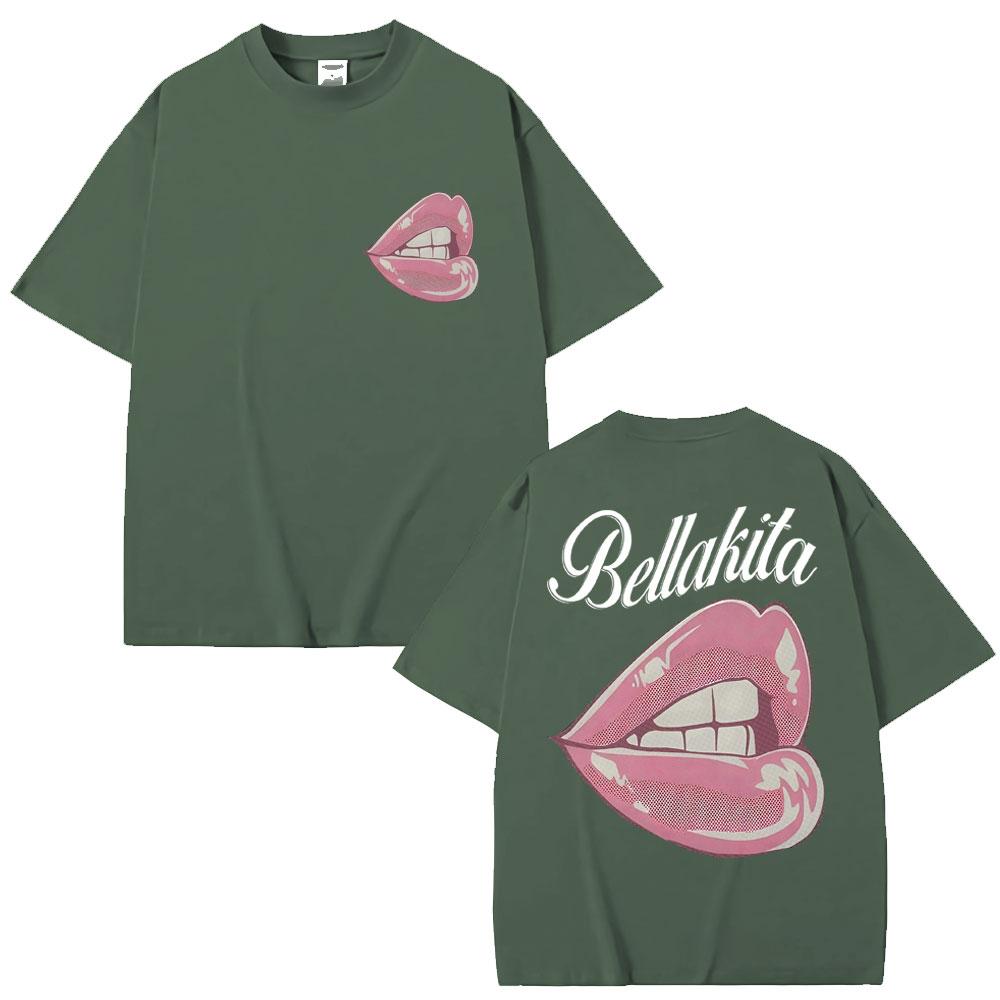 Rapper Omar Courtz Album Mouth Graphic T Shirts Men Women Fashion Design Aesthetic T Shirt Cotton Oversized T-shirts Streetwear