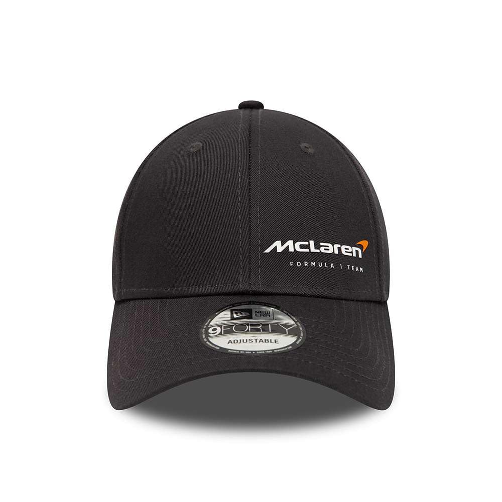 New Era McLaren 9FORTY F1 Essential Cap (JP, Alphabet, Free Size, Dark Gray (Anthracite), McLaren)