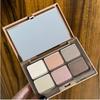6 Colors Eye Shadow Multi-Function Disc Matte Powder Blusher Facelift Highlight All-In-One Disc Earth Color Autumn And Winter
