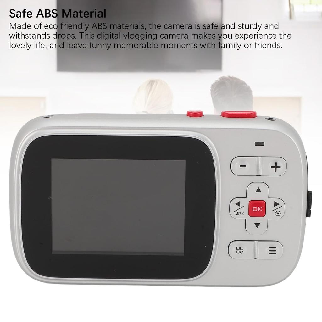 Compact Digital Camera with 2.5K 72MP Photos, 1520P Video Recording, Autofocus Lens, 16X Digital Zoom, MP3 Function, 750mAh Rechargeable Battery,