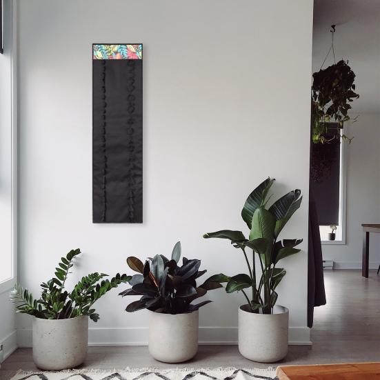 48 Grid Vinyl Roll Storage Bag Space Saving Elastic 600D Oxford Cloth Wall Mounted Vinyl Roll Holder Behind The Door