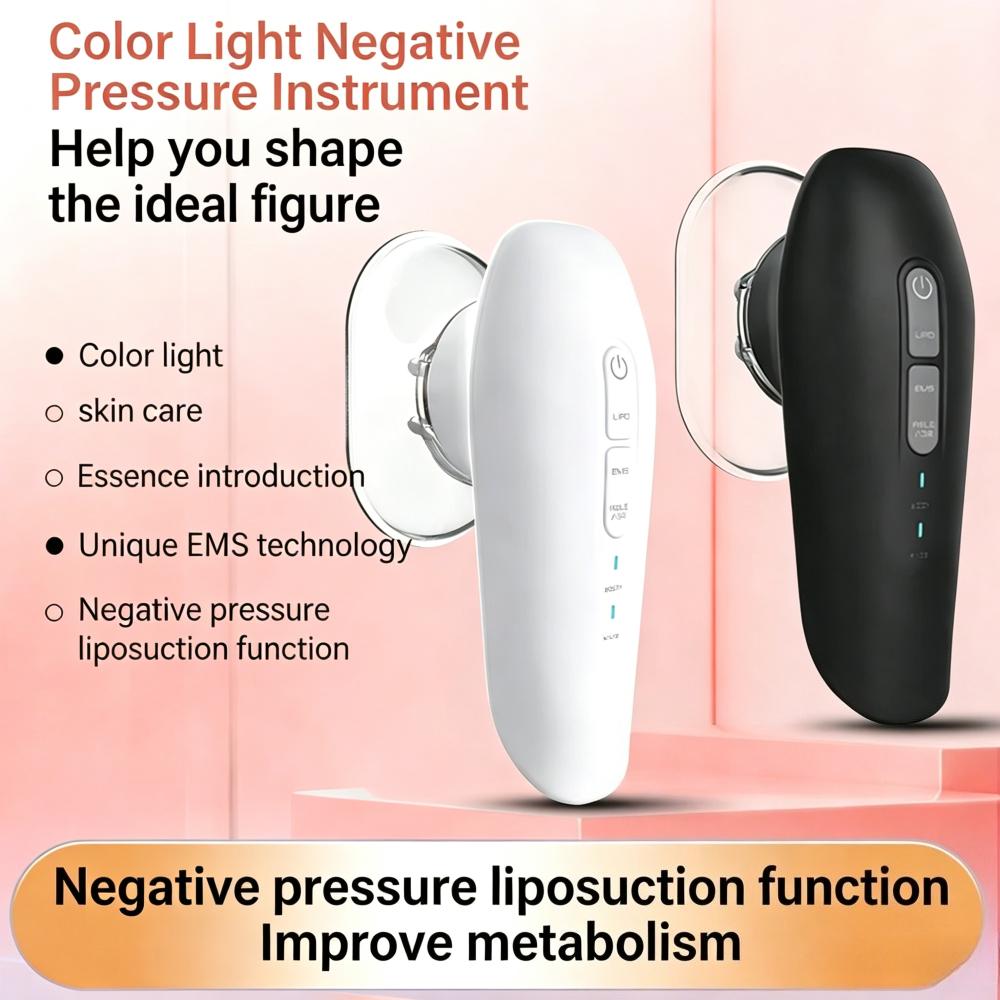 Electric Fat Cellulite EMS Removal Abdomen Massage Device Strong Suction Deep Tissue Body Sculpting Massager Tool Anti Cellulite
