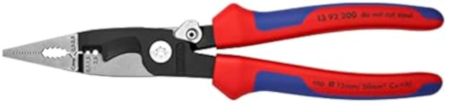 

KNIPEX Electro Pliers with Lock, 200mm, 1392-200 чёрный