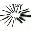 16pcs Stainless Steel Nail Set Decoration Foot Set Nail Scissors Stainless Steel Professional Nail Clippers Tool Belt Travel Kit