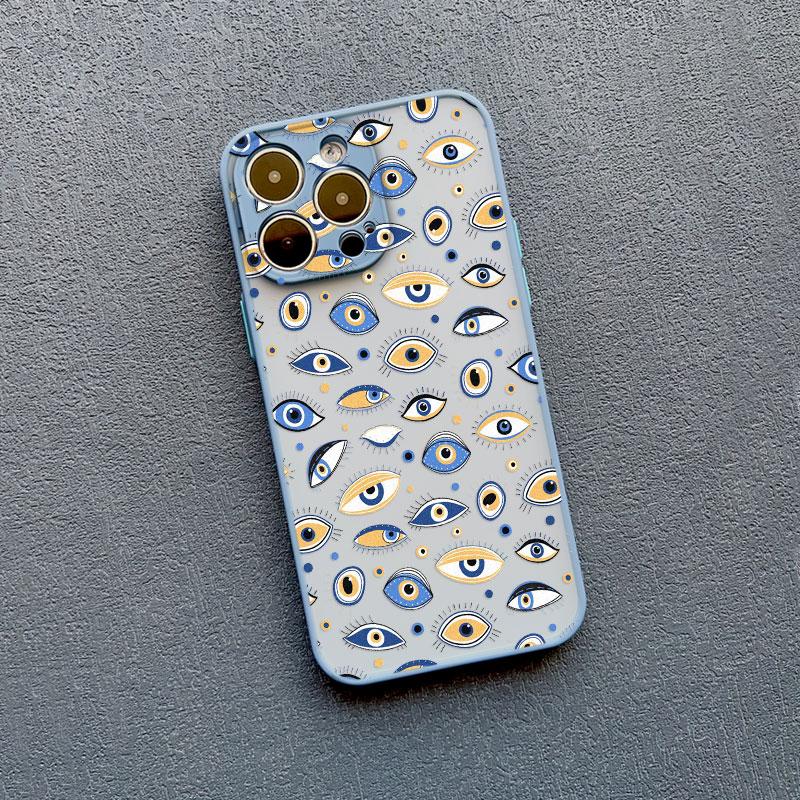 Creative Eyes Eyelash Phone Case For iPhone 11 12 13 Mini Pro Max 15 Pro Max 14 16 Pro Max Plus X XS XR 7 8 Plus SE2 Back Covers