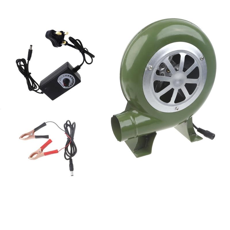 Ventilator electric Ventilator BBQ 100v 220v pentru gratar Mini Blacksmith Forges ventilator 100-240V cu adaptor de viteza Clip metalic