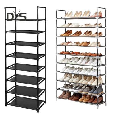 Shoe Rack with Dustproof Cover High Stability Strong Load-bearing Easy Assembly Multi-tier Shoe Cabinet Storage Rack