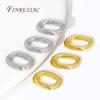 18K Gold Plated Brass Oval Twist Closed Ring Connectors High Quality DIY Jewelry Making Supplies Necklace Earrings Accessories