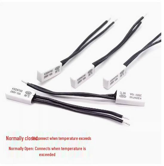KSD9700 Ceramic Temperature Control Switch 10A, Normally Closed, 40°C - 150°C