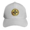 Greek Orthodox Cross Gold Paint Black Trim ICXC NIKA Baseball Cap Sun Cap Streetwear Luxury Unisex Cap Baseball Unisex Womens