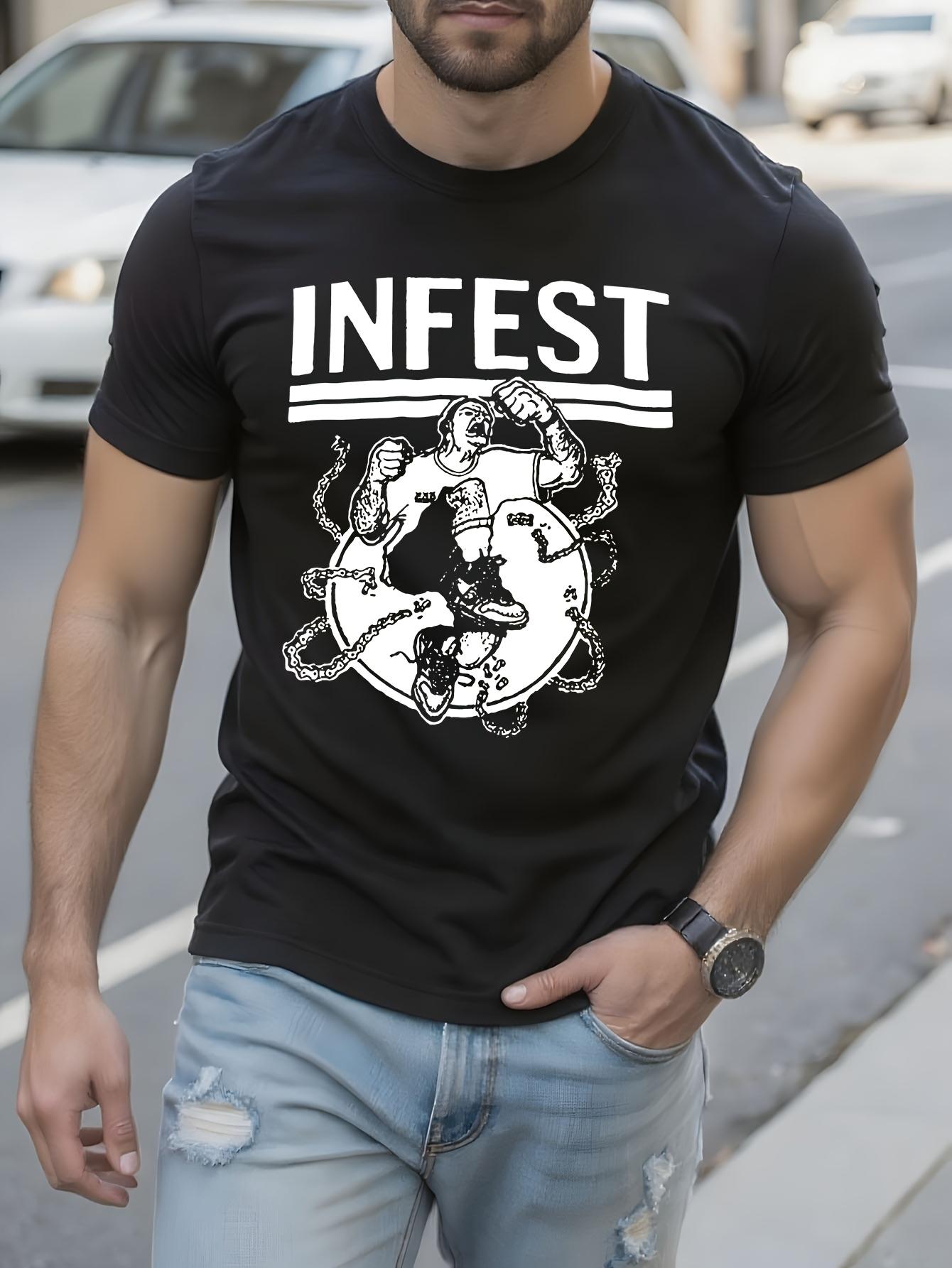 Phish Crest Skateboarding Octopus and Infest Graphic Cott... XXL