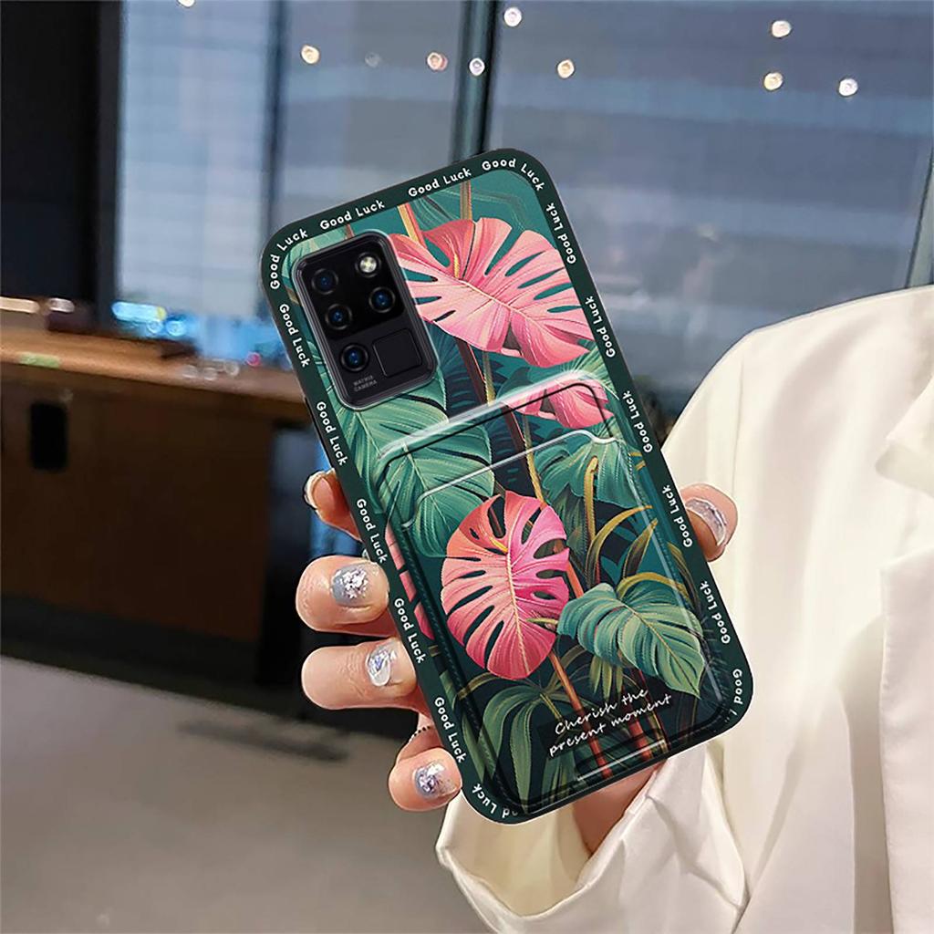 Graffiti Anti-knock Phone Case For Oukitel C21 Waterproof Anti-dust Back Cover Cute Soft Case Cover TPU Card Slot