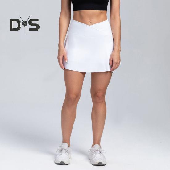 Dámská tenisová sukně s kapsou, vysoký pas, golfová sukně, letní ležérní atletická sportovní běžecká pickleballová cvičební sukně s vnitřními kraťasy