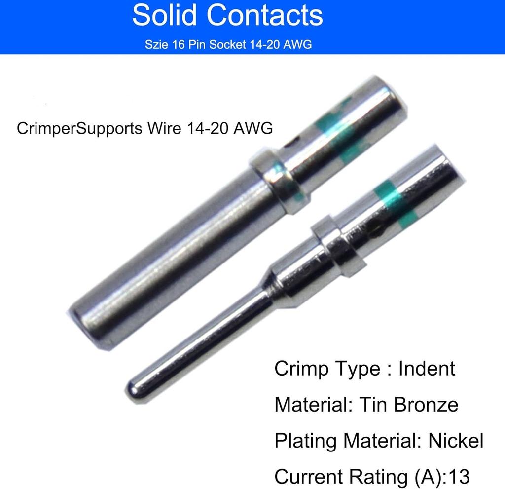 706 Pcs Deutsch DT Connector Kit, 2-12 Pin, Gray Solid Contacts with Pick Removal Tool, Size 16 Stamped