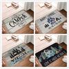 1Pcs Cartoon Camping Floor Mat Entrance Welcome Doormats Kitchen Rug Home Decor Carpet Non-slip Area Rug Machine Washable