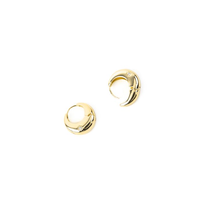 Orecchini Luxenter con Zirconia brillante finitura oro 18k - Ricia